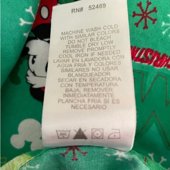 Micky Mouse Christmas Scrubs Disney Top L Medical Uniform Nurse Workwear Dental‎ - Picture 8 of 10